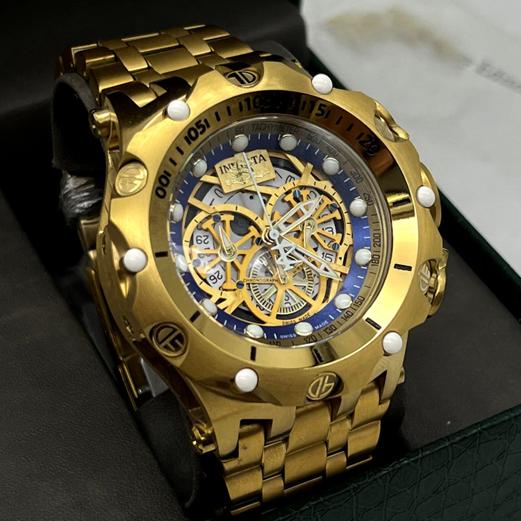 ساعت اینویکتا هیبرید صفحه سرمه ای