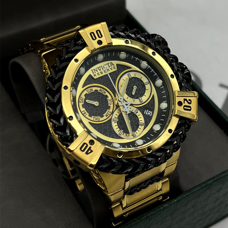 ساعت اینویکتا زنجیری مشکی