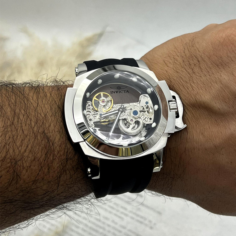 ساعت مردانه اینویکتا اتوماتیک بند رابر