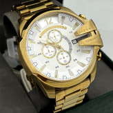 ساعت دیزل شاخدار طلایی صفحه سفید