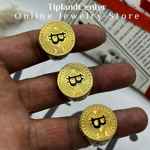 خرید انگشتر بیتکوین استیل