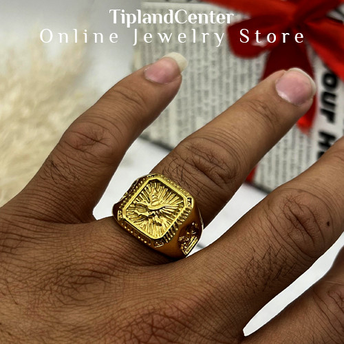 انگشتر طرح عقاب مشابه طلا