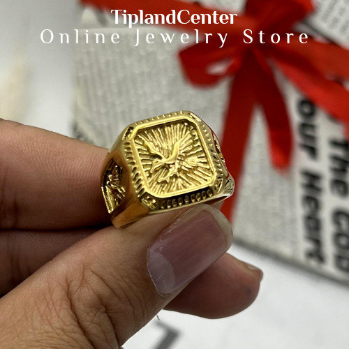 انگشتر مردانه عقاب استیل