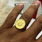 انگشتر طرح خورشید مردانه
