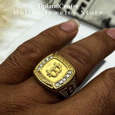 انگشتر بیت کوین طرح طلا