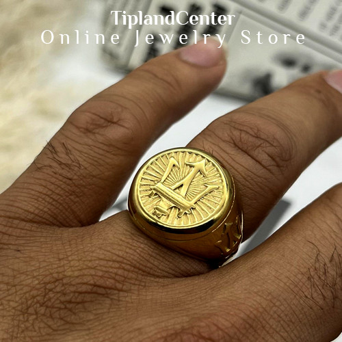 انگشتر طرح مازراتی مشابه طلا