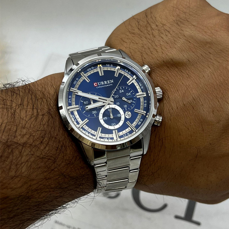 ساعت مچی مردانه کورن مدل M8355 صفحه سرمه ای