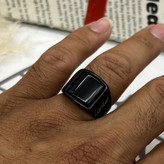 انگشتر مشکی مردانه طرح کارتیرCartier