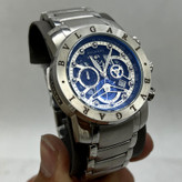 ساعت مردانه بولگاریBvlgari سه موتوره استیل