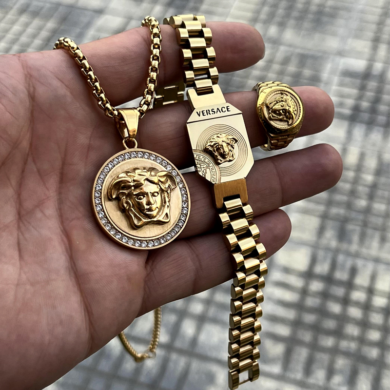 ست ۳ تکه مردانه ورساچه طلایی